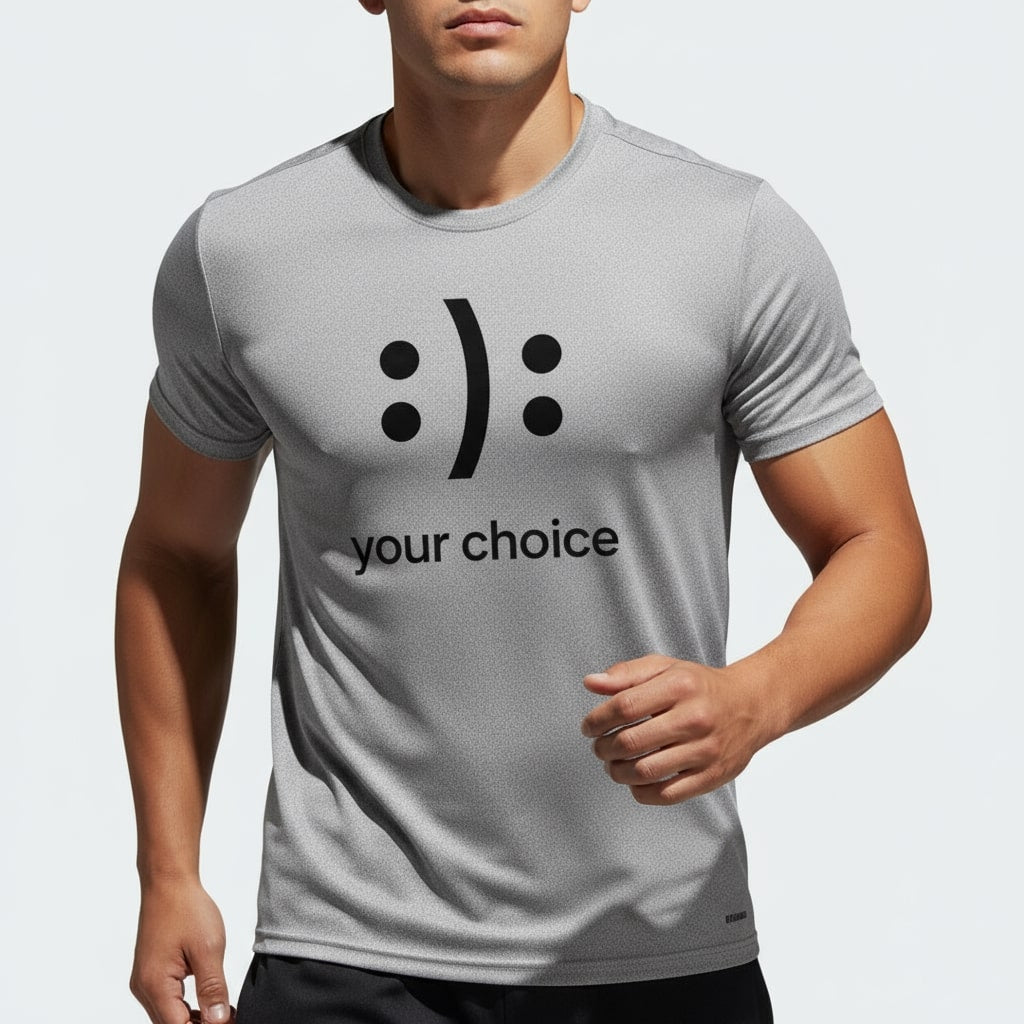 :): Smiley Your Choice T-Shirt – Mood Shirt, Graphic, Comfortable Fit, Gift