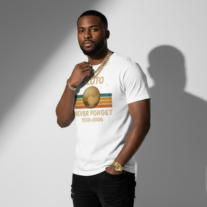 Pluto Planet Memorial Tee – Science Humor Shirt, Comfortable Fit, Gift for Space Fans