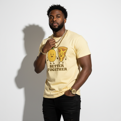 Better Together Pizza Pineapple Tee – Unique Foodie Shirt, Comfortable Fit, Youth & Adult