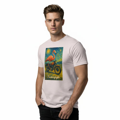 Flamingogh Flamingo Van Gogh Tee – Unique Art Lover Gift, Unisex, Soft Cotton
