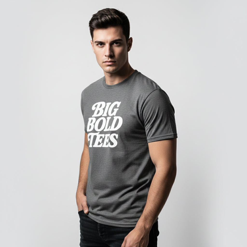 Big Bold Tees Statement T-Shirt – Graphic Slogan, Unisex, Soft Cotton