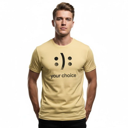 :): Smiley Your Choice T-Shirt – Mood Shirt, Graphic, Comfortable Fit, Gift