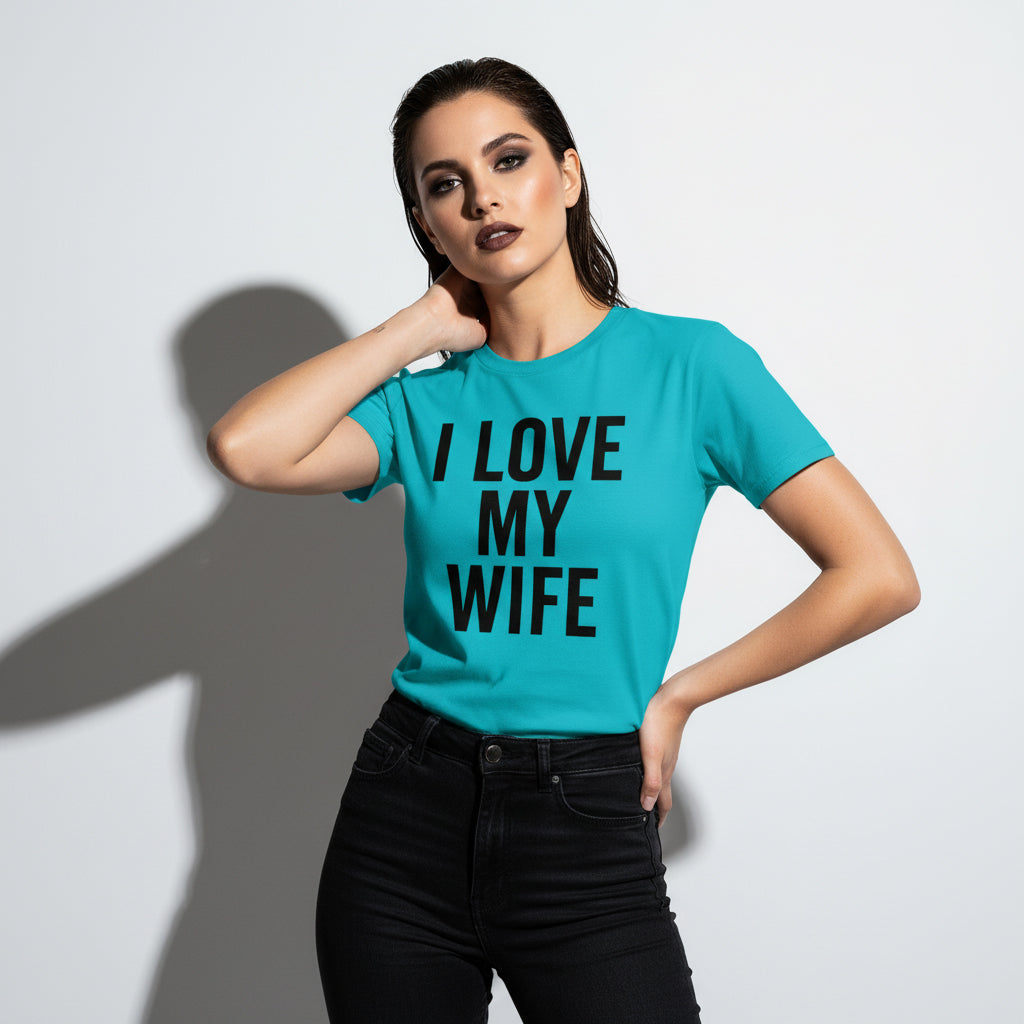 I Love My Wife Classic T-Shirt – Romantic Slogan, Comfortable Fit, Valentine’s Gift