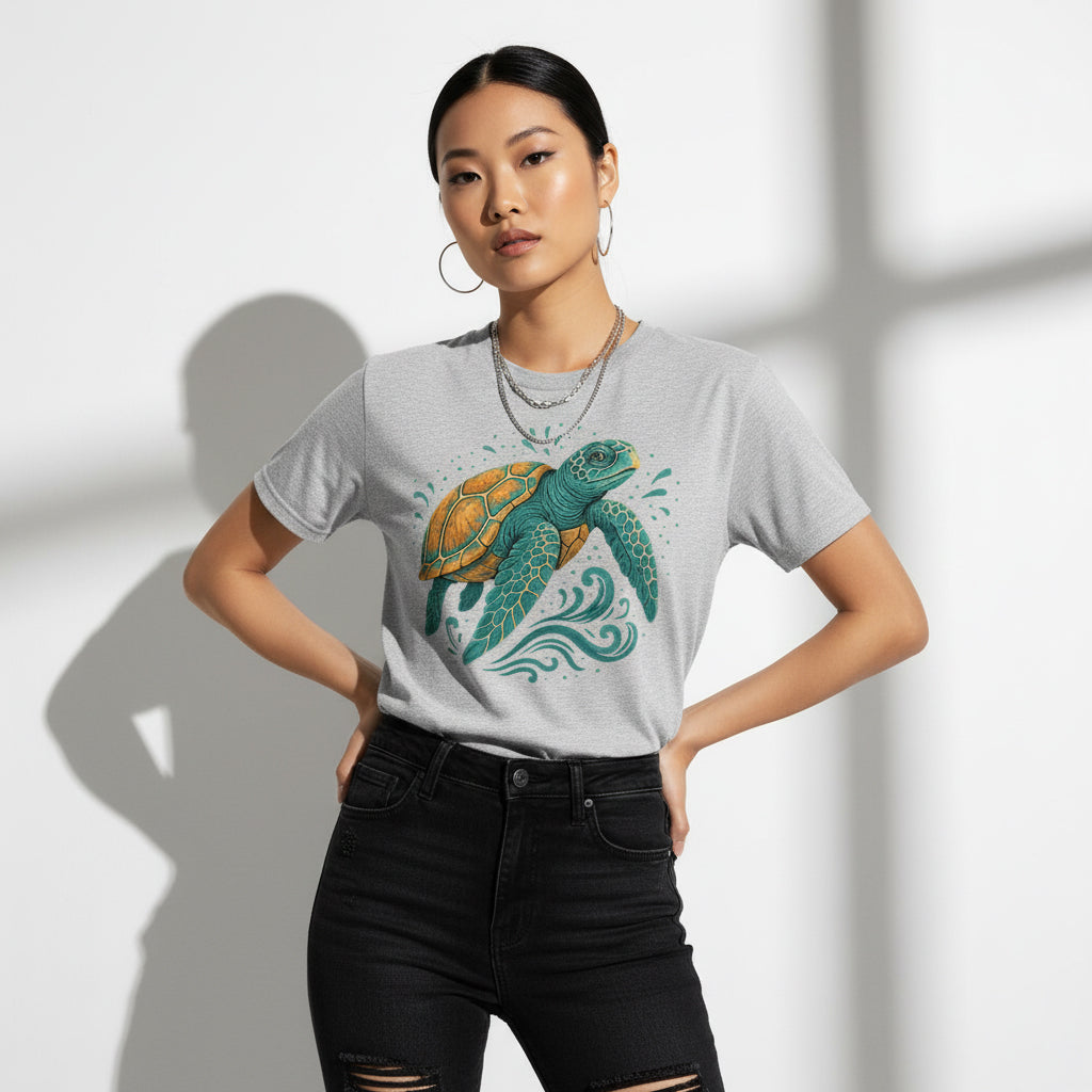Sea Turtle Graphic T-Shirt – Ocean Animal, Soft Cotton, Eco-Friendly, Unisex