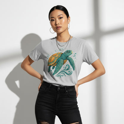 Sea Turtle Graphic T-Shirt – Ocean Animal, Soft Cotton, Eco-Friendly, Unisex