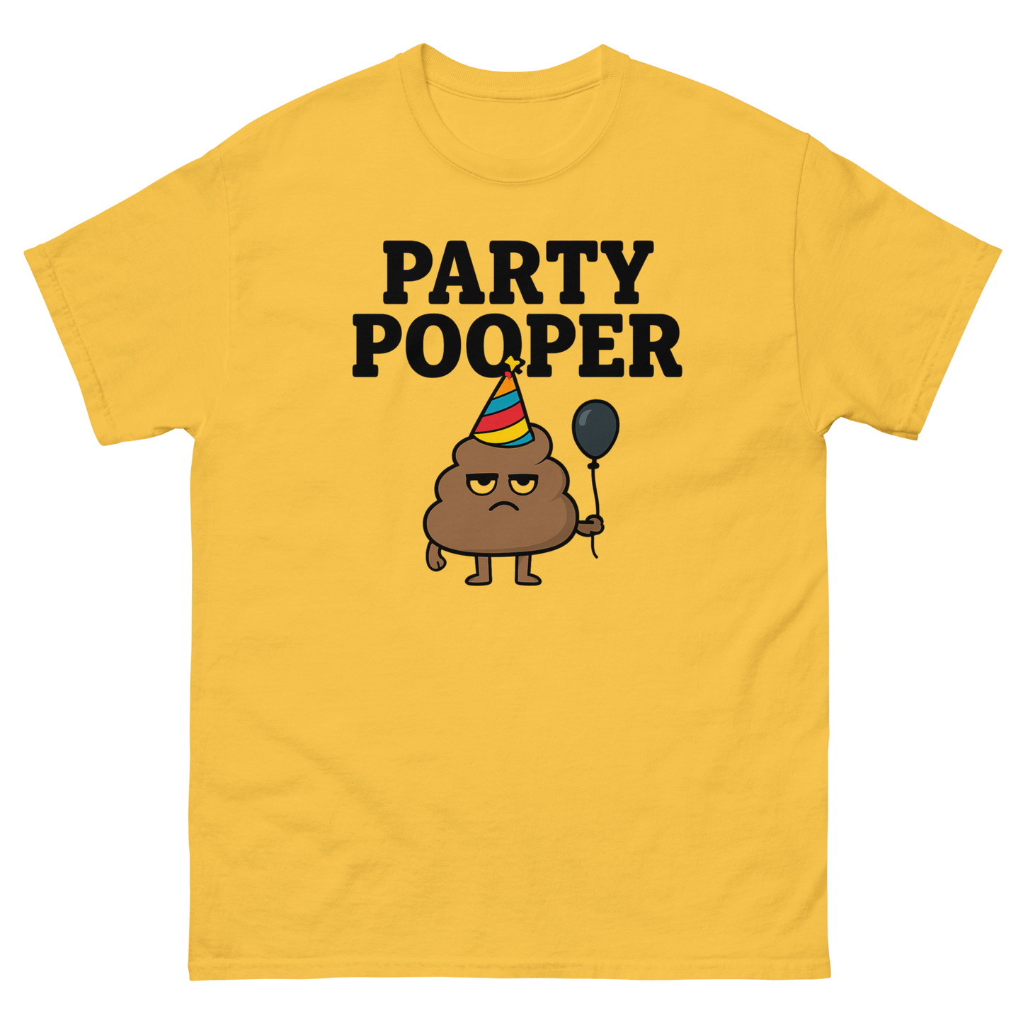 Party Pooper Graphic Tee – Silly Humor Shirt, Unisex, Gift for Friends