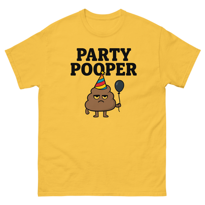 Party Pooper Graphic Tee – Silly Humor Shirt, Unisex, Gift for Friends