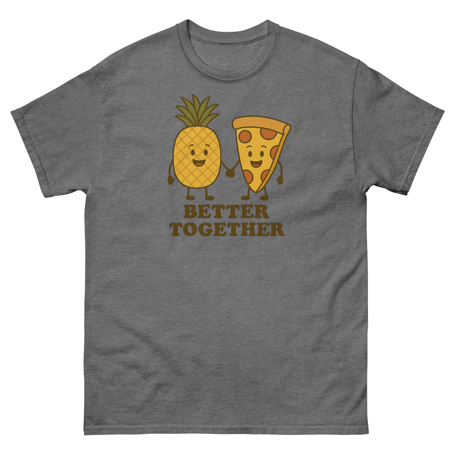 Better Together Pizza Pineapple Tee – Unique Foodie Shirt, Comfortable Fit, Youth & Adult