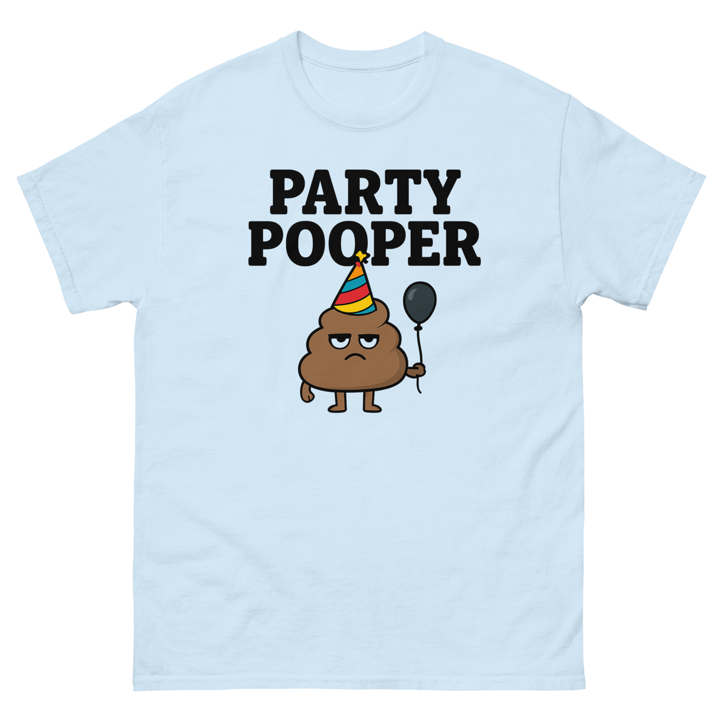 Party Pooper Graphic Tee – Silly Humor Shirt, Unisex, Gift for Friends