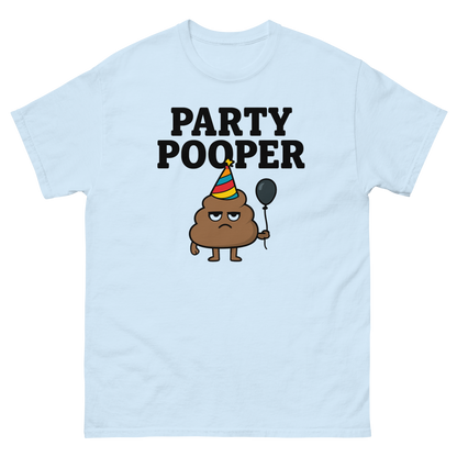 Party Pooper Graphic Tee – Silly Humor Shirt, Unisex, Gift for Friends
