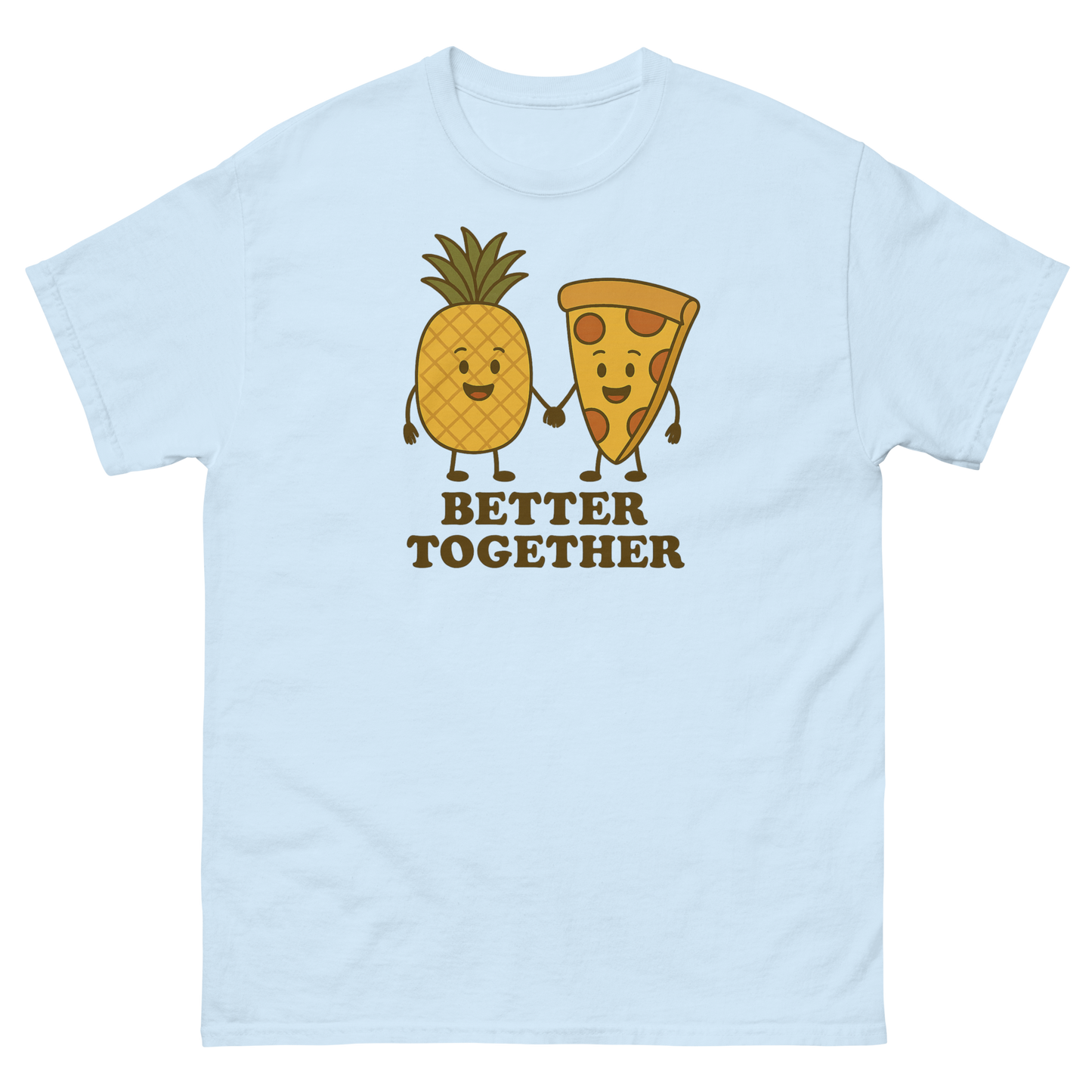 Better Together Pizza Pineapple Tee – Unique Foodie Shirt, Comfortable Fit, Youth & Adult