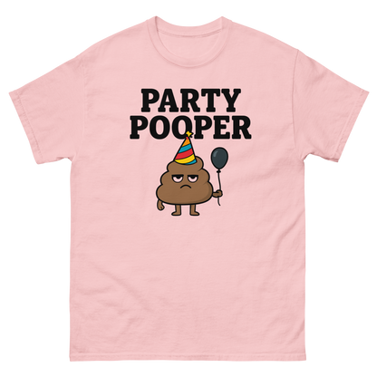 Party Pooper Graphic Tee – Silly Humor Shirt, Unisex, Gift for Friends