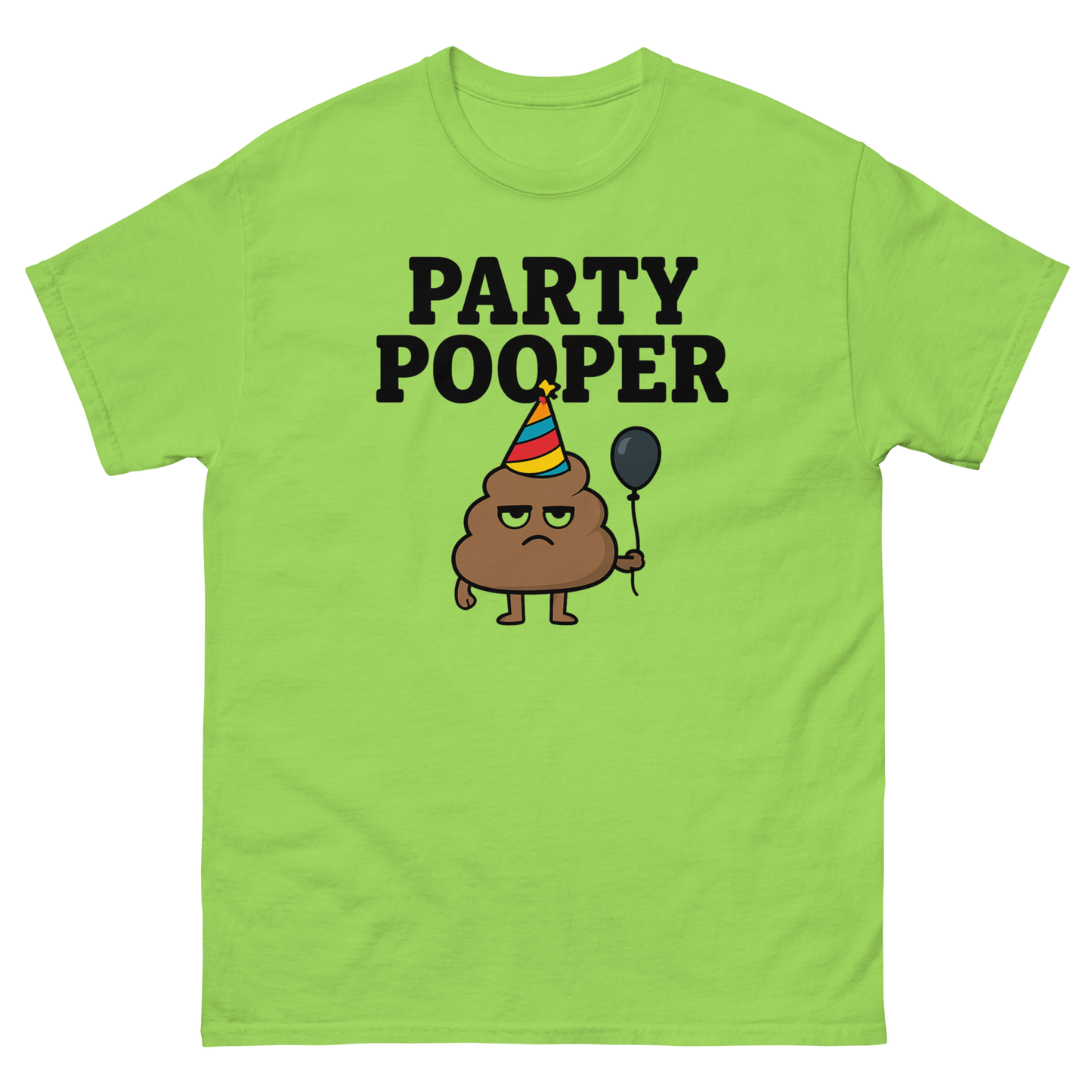 Party Pooper Graphic Tee – Silly Humor Shirt, Unisex, Gift for Friends