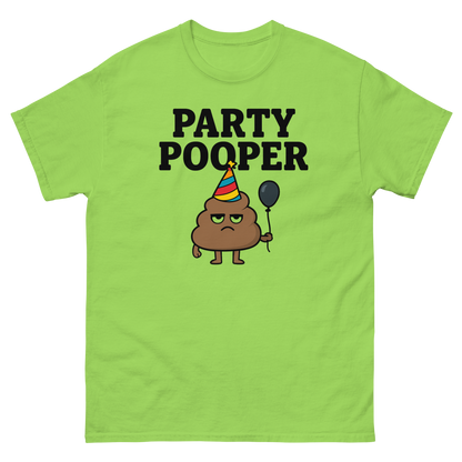 Party Pooper Graphic Tee – Silly Humor Shirt, Unisex, Gift for Friends