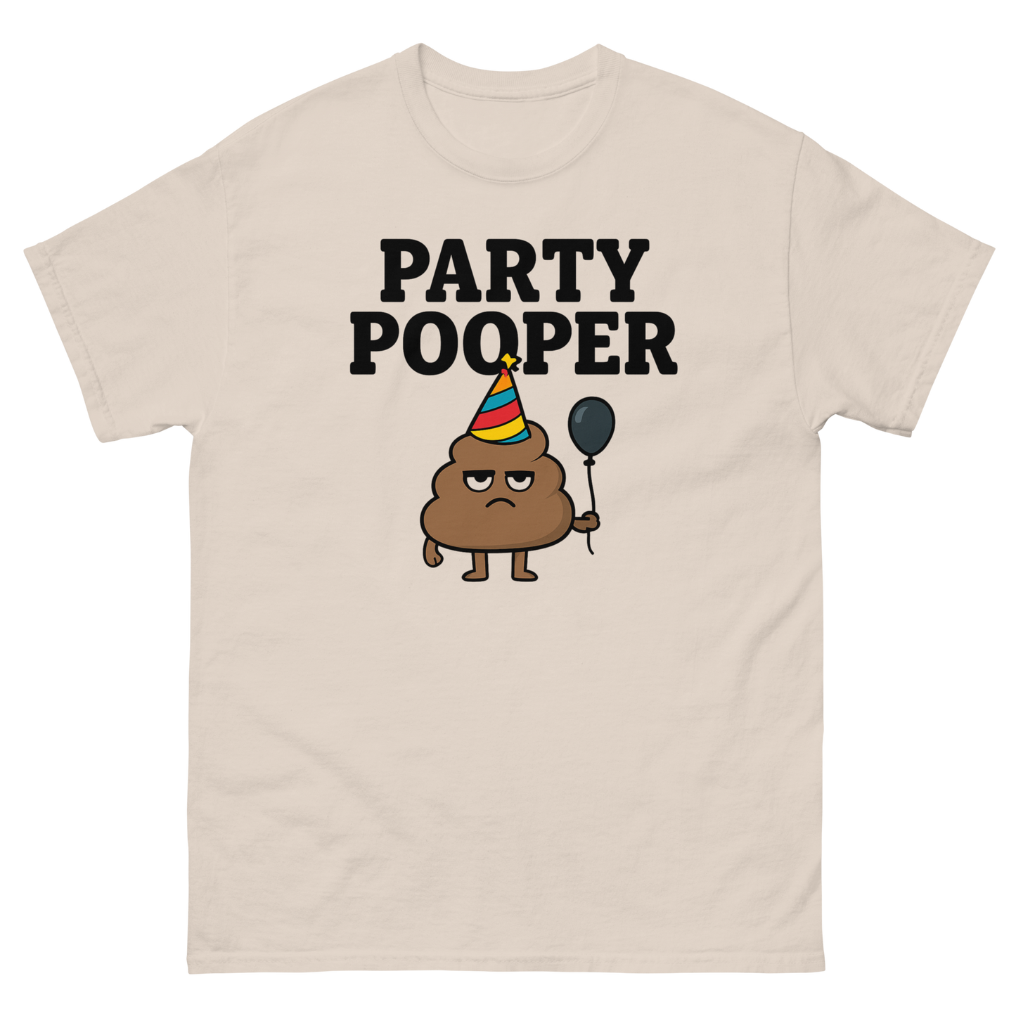 Party Pooper Graphic Tee – Silly Humor Shirt, Unisex, Gift for Friends