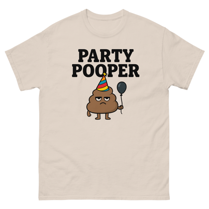 Party Pooper Graphic Tee – Silly Humor Shirt, Unisex, Gift for Friends