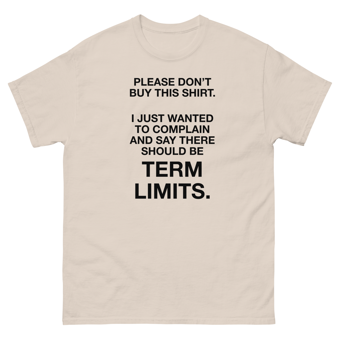 Political Statement T-Shirt – There Should Be TERM LIMITS, Retro Graphic