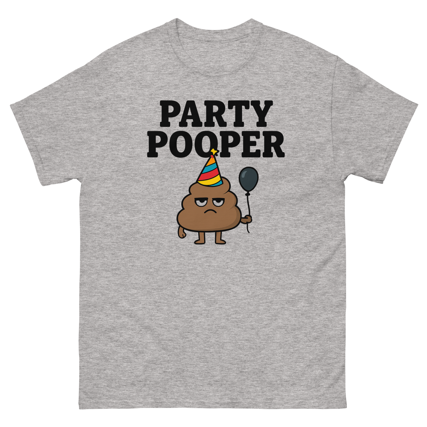 Party Pooper Graphic Tee – Silly Humor Shirt, Unisex, Gift for Friends