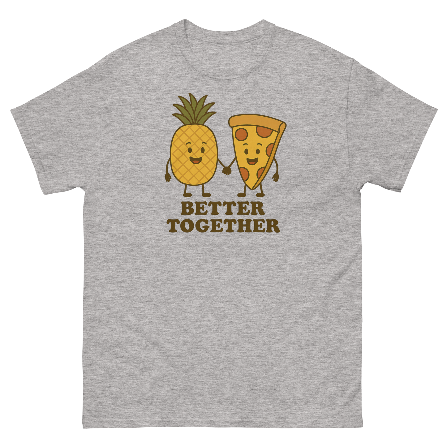 Better Together Pizza Pineapple Tee – Unique Foodie Shirt, Comfortable Fit, Youth & Adult