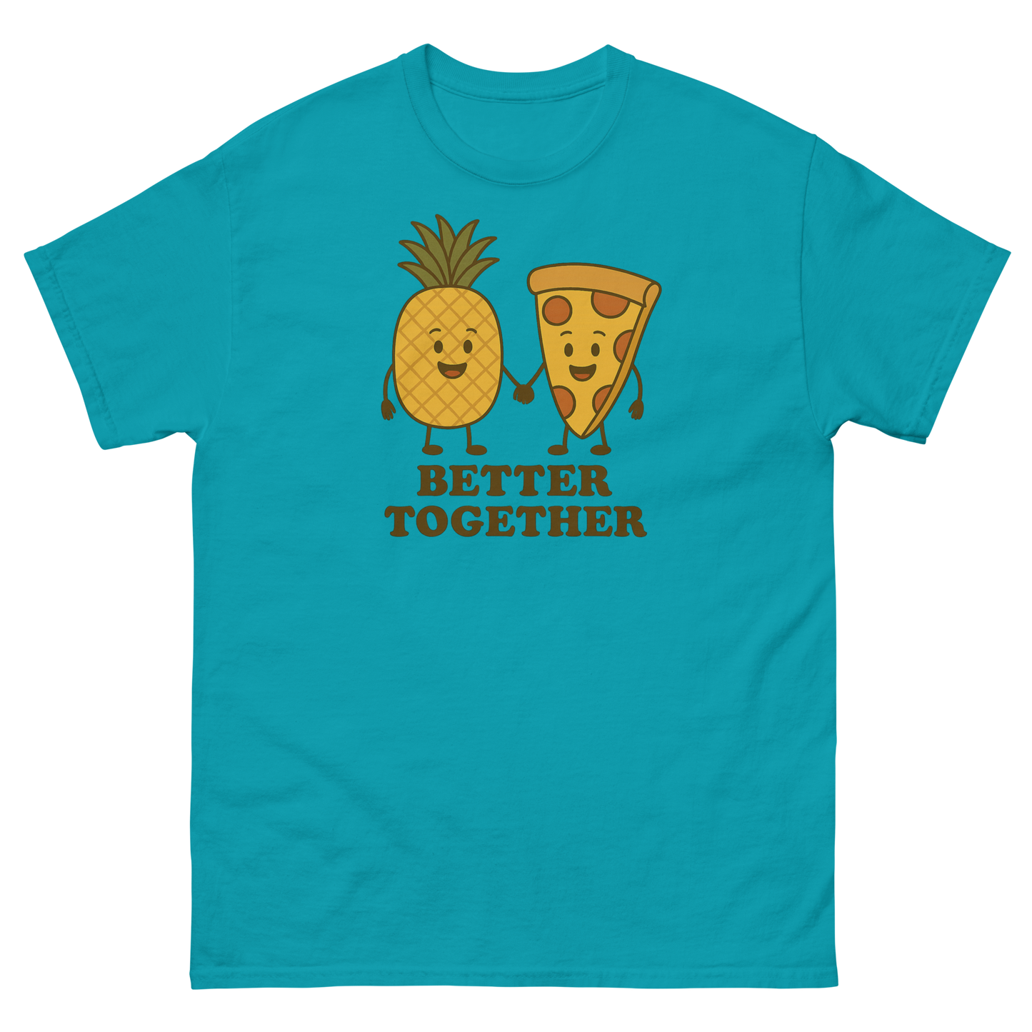 Better Together Pizza Pineapple Tee – Unique Foodie Shirt, Comfortable Fit, Youth & Adult