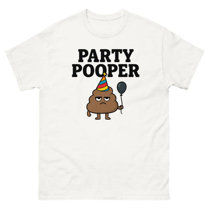 Party Pooper Graphic Tee – Silly Humor Shirt, Unisex, Gift for Friends