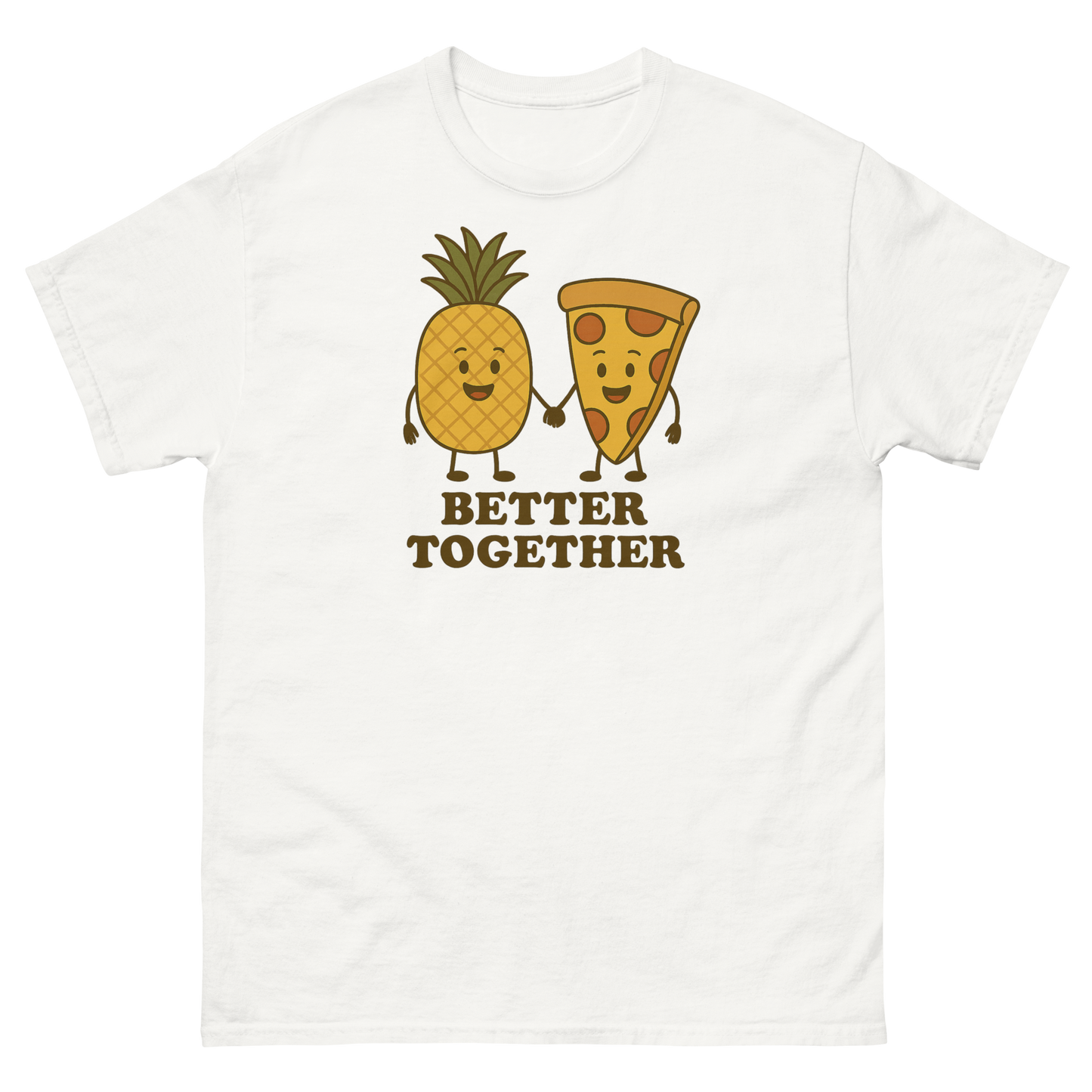 Better Together Pizza Pineapple Tee – Unique Foodie Shirt, Comfortable Fit, Youth & Adult
