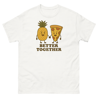 Better Together Pizza Pineapple Tee – Unique Foodie Shirt, Comfortable Fit, Youth & Adult