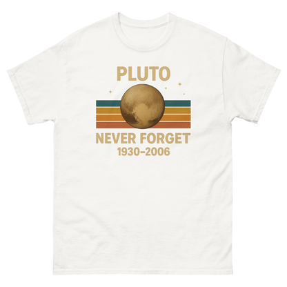 Pluto Planet Memorial Tee – Science Humor Shirt, Comfortable Fit, Gift for Space Fans