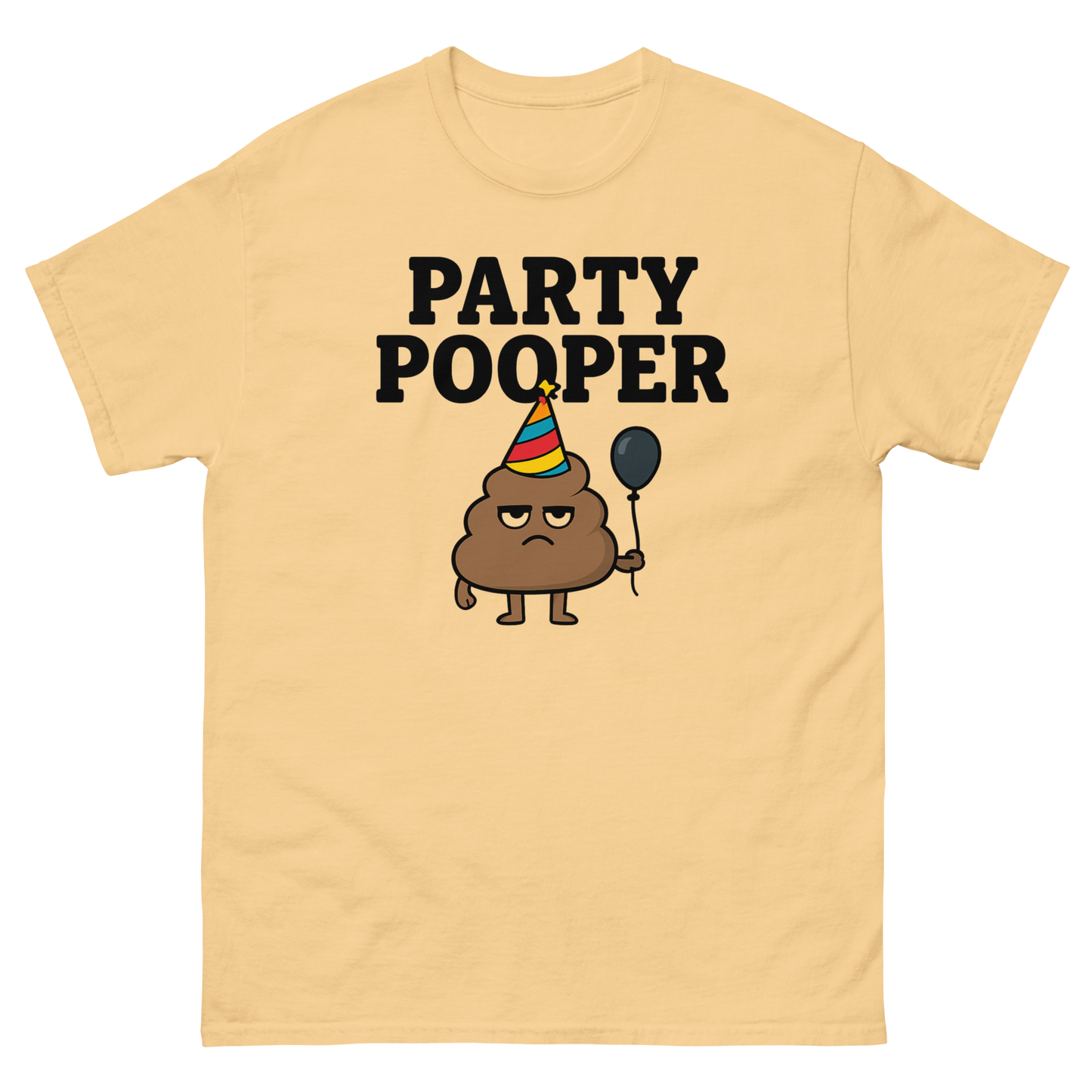 Party Pooper Graphic Tee – Silly Humor Shirt, Unisex, Gift for Friends