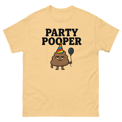 Party Pooper Graphic Tee – Silly Humor Shirt, Unisex, Gift for Friends